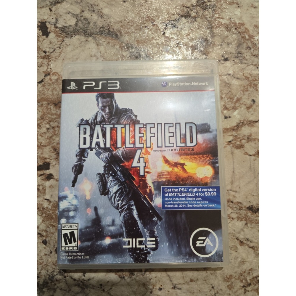 Electronic Arts Battlefield 4 (PS3) M Shooter, Manual Included